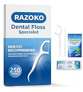 Dental Floss Picks Toothpicks 250pcs with Portable Cases and 100pcs BrushPicks Interdental Toothp...