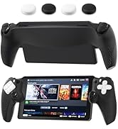 HYPERCASE Black of PS Portal Case, Silicone Protective Cover Skin for PS5 Portal Console with 4 T...