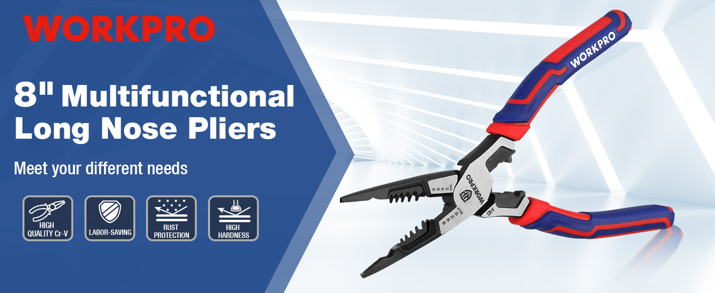 needle nose pliers Multitool pliers 8 inch side cutters wire cutters hand tools