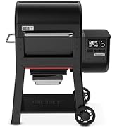 Weber Searwood 600 Wood Pellet Smoker Grill with Wi-Fi and Bluetooth Connectivity, Black