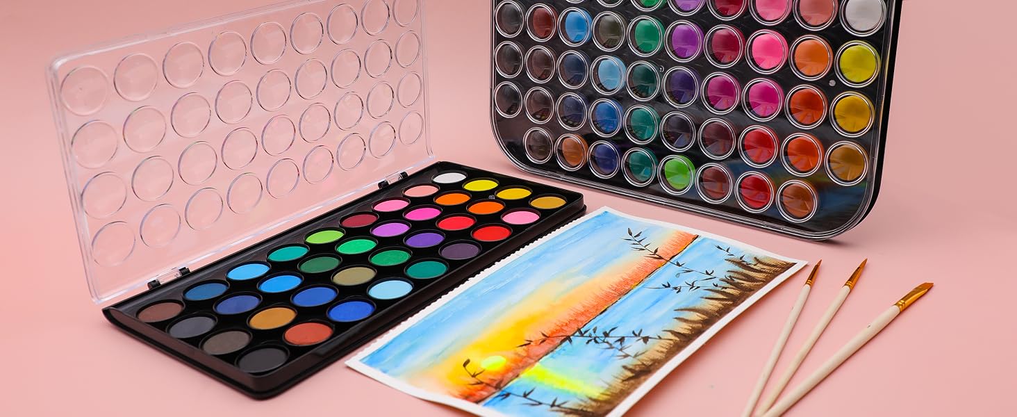 watercolor cake set