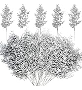 YGbridge Glitter Christmas Tree Filler, 40 Pcs Silver Christmas Picks for Christmas Tree Fillers ...