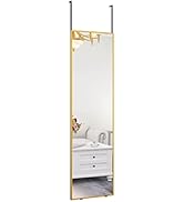 Beauty4U 50" X 14" Over The Door Mirror Full Length, Hanging Mirror for Door, Over Door Full Body...