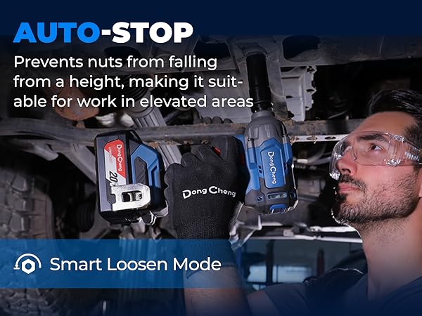 Dong Cheng 20V Brushless Impact Wrench, Max Torque 503 ft-lbs (682 N.m),