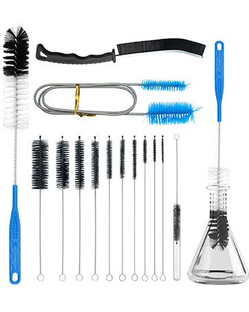 Glass Cleaning Kit Straw Cleaner Brush