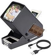 35mm Slide and Film Viewer, Negative Viewer, Desk Top LED Lighted Illuminated Viewing, 3X Magnifi...