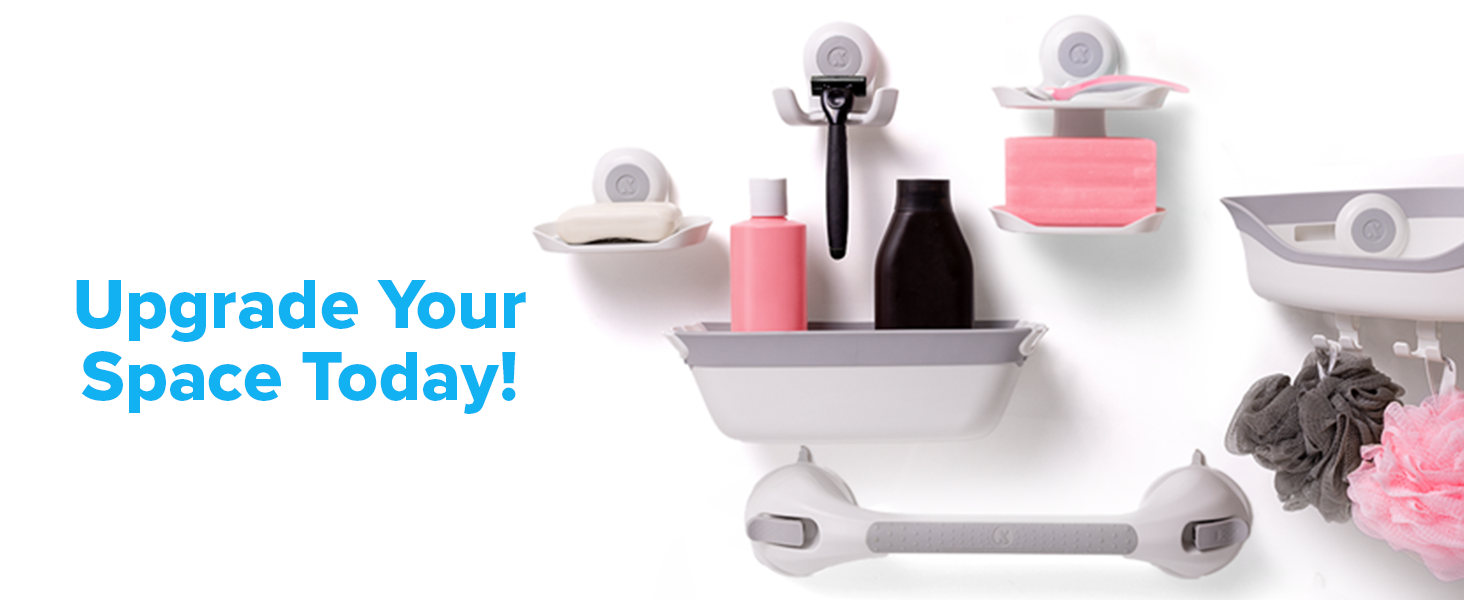 The on the dot family of suction cup products, from soap savers to balance assist bars