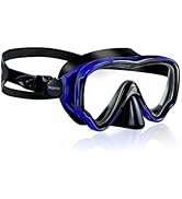 VegoVia Adult Swim Goggles with Nose Cover, 180° Clear Wide View No Leak Diving Mask Pool Goggles...