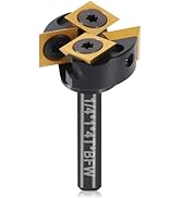 2+2 Flute Slab Flattening CNC Router Bit 1/4" Shank, 1" Cutting Diameter, Carbide Insert Spoilboa...
