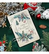 SUPERDANT Christmas Greeting Card Organizer Christmas Gift Card Holder Cards Keeper Storage Keeps...