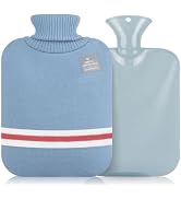 Hot Water Bottle with Cover,2L Hot Water Bottles for Pain Relief,Hot and Cold Compress,Hand Feet ...