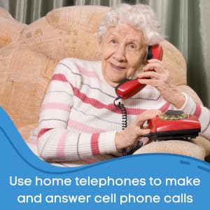 Use home telephones to make and answer cell phone calls