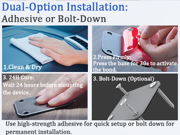 Stable forklift tablet mount, permanent bolt-down iPad mount for fleet.