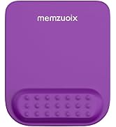 memzuoix Purple Ergonomic Mouse Pad with Wrist Rest Support,Premium Memory Foam Cushioning for Pa...