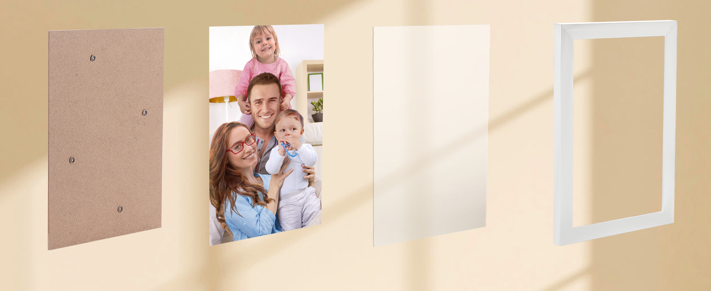 white frame