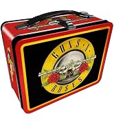 AQUARIUS Guns N’ Roses Fun Box - Sturdy Tin Storage Box with Plastic Handle & Embossed Front Cove...