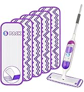 5 Pack Reusable Mop Refills for Swiffer PowerMop, Thickened Power Mop Pads Microfiber Power Mop R...