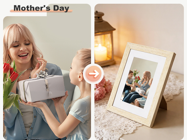 KINLINK Solid Wood Picture Frame is the perfect choice as a Day gift for your loved