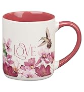 Christian Gifts Inspirational Ceramic Coffee Mug Women Encouraging Bible Verse Multicolor Floral