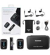 Saramonic Blink 500 Pro X B6 2-Person Wireless Mic System w/Lavaliers & USB-C Receiver for iPhone...