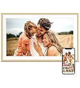 Digital Picture Frame, Frameo 15.6 inch Large Digital Photo Frame Wifi, 32GB Capacity, 1920*1080 ...