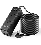15 Ft Extension Cord with Multiple Outlets, Long Extension with 6 Outlets 4 USB Ports(2 USB C), F...