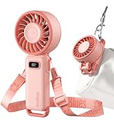 Diveblues Portable Turbo Fan, 100 Speed Handheld Fan with Strong Airflow, Foldable 4 in 1 Persona...