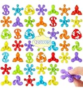 120 Pcs Fidget Spinner for Classroom Prize, Mini Fidget Toys Bulk for Kids Anxiety Stress Relief ...