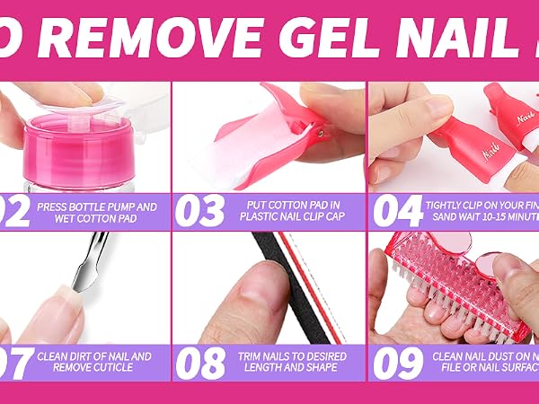 Nail Polish Gel Remover Tools Kit