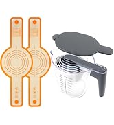 Recogwood 12-Piece Measuring Cups and Spoons Set with Stackable Measuring Cup, Lid, and 2 Orange ...
