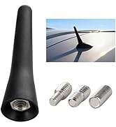 Boobrie Short Car Antenna Rubber 2.5 Inch Mini AM/FM/DBA Radio Antenna Replacement Car Roof-Mount...