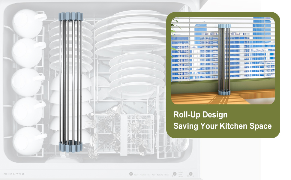 Roll Up Dish Drying Rack