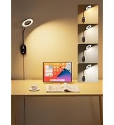 Wall Mounted Reading Light, Bedside Headboard Lights with 10W USB Output Fast, 5 Dimmable & 4 Col...