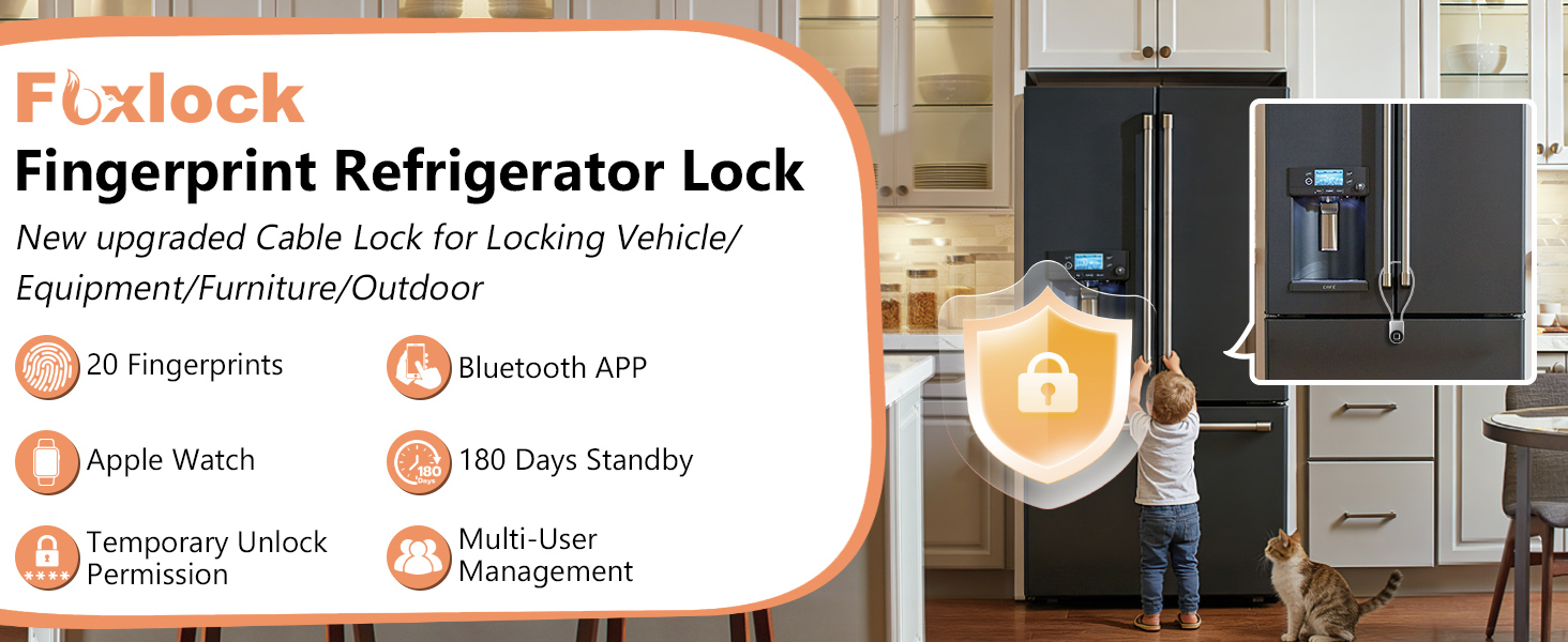 Foxlock Fingerprint Cable Lock
