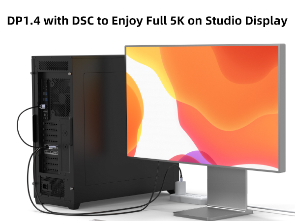 dp pc to studio display