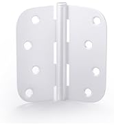 goldenwarm Pack of 3 White Heavy Duty Iron Door Hinges, 4 Inch x 4 Inch Interior and Exterior Whi...