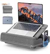 Adjustable Laptop Pillow for Lap with Storage, Laptop Desk Lap Desk Pillow with Cushion, Computer...