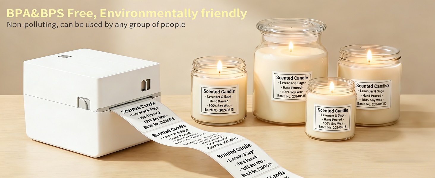 2x1 thermal labels