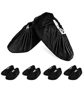 LAKE OF FIRE 5-Pair Reusable Shoe Covers, Non-Slip, Washable, and Thickened Boot Covers for Floor...