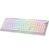 iRocks K71R Wireless RGB Mechanical Gaming Keyboard, Blue Switch, Backlit | Dual Wireless & Wired...