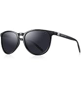MERRY'S Polarized Sunglasses for Women Men Vintage Retro Classic Round Frame Aluminum Legs S8288 ...