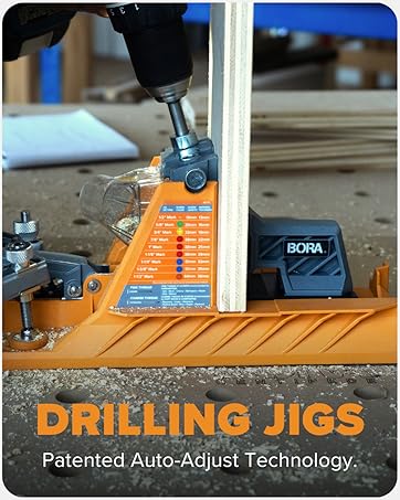 Drilling jigs and pocket hole jig for professionals and DIYers.