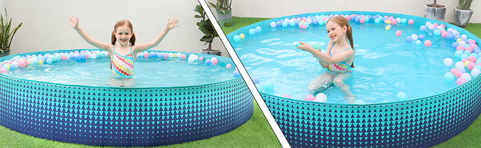 Kiddie Pool for Kids Toddlers 2-3 2-4 2-5 4-8 8-12 3 4 5 6 8 year old boys girls ball pit