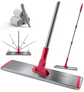 JOYMOOP 18 Inch Dust Mop for Hardwood Floors, Heavy Duty Industrial Wet Dry Mops with Telescopic ...