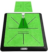 Golf Hitting Mat - Outdoor & Indoor Use Golf Training Mat with Swing Path Feedback & Impact Detec...