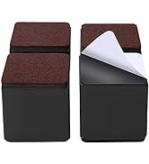 Ezprotekt 3 Inch Bed and Furniture Risers, Heavy Duty Square Sofa Tables Couch Chair Risers, Widt...
