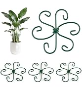 RELBRO Plant Stem Supports, 4.3 Inch Monstera Holder Support Metal Plant Stabilizer for Indoor Ou...