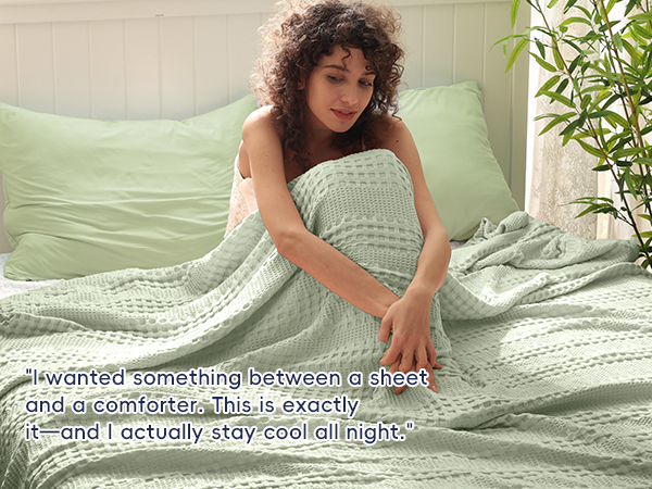 Cooling Waffle Blanket