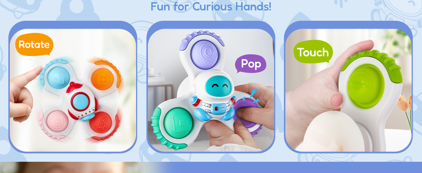 Suction Cup Spinner Toys