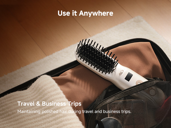 hair straightener brush